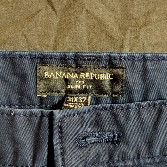 Banana Republic NWT lived in Chino 31x32 slim fit chinos - Picture 2 of 7